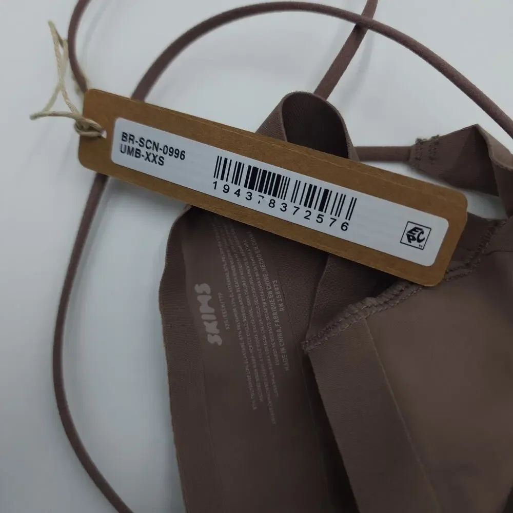 Skims Scoop Bralette in Umber Size XXS - Picture 5 of 5